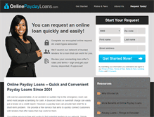 Tablet Screenshot of onlinepaydayloans.com